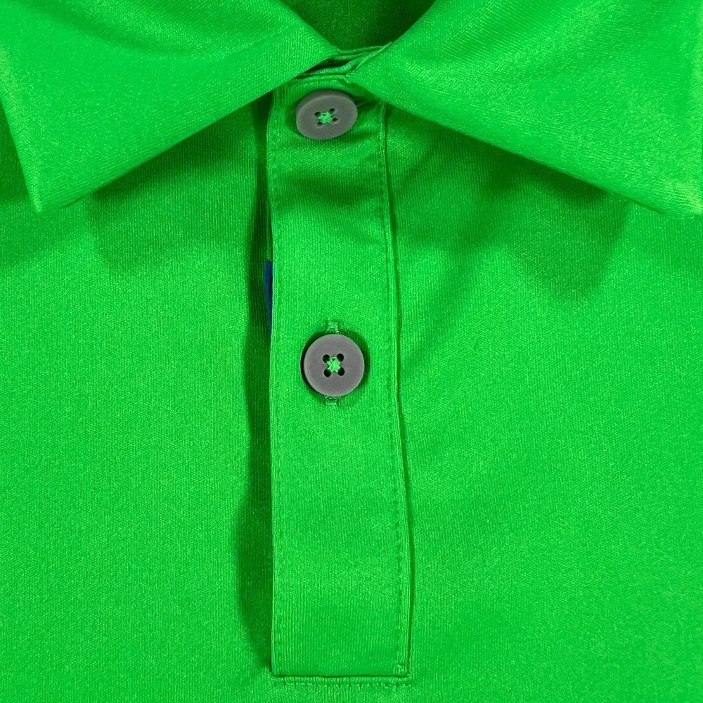 Adidas Polo‎ Shirt Mens Large Green Short Sleeve Casual Golf Performance